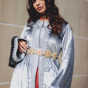 Moroccan Handmade Embroidered Dress: Moroccan Caftan